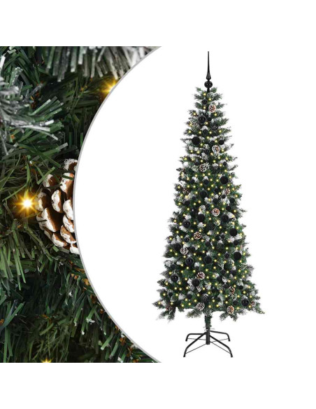 Albero di Natale artificiale con 300 LED Verde 86 x 86 x 210 cm