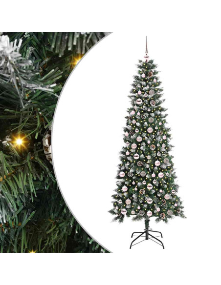 Albero di Natale artificiale con 300 LED Verde 86 x 86 x 210 cm
