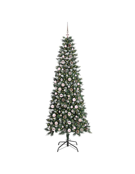 Albero di Natale artificiale con 300 LED Verde 86 x 86 x 210 cm