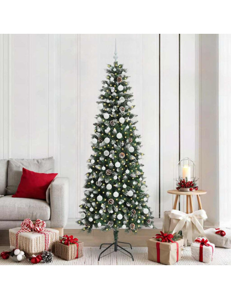 Albero di Natale artificiale con 300 LED Verde 86 x 86 x 210 cm