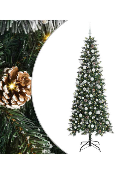 Albero di Natale artificiale con 300 LED Verde 86 x 86 x 210 cm