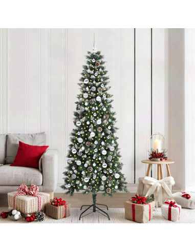 Albero di Natale artificiale con 300 LED Verde 86 x 86 x 210 cm