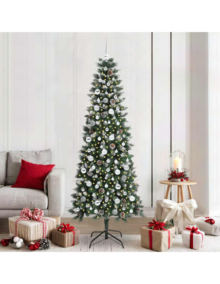 Albero di Natale artificiale con 300 LED Verde 86 x 86 x 210 cm