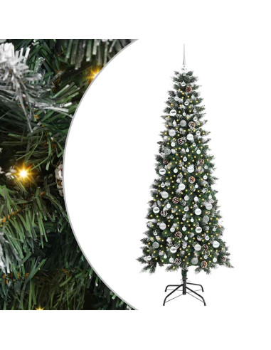 Albero di Natale artificiale con 300 LED Verde 86 x 86 x 210 cm