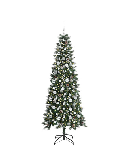Albero di Natale artificiale con 300 LED Verde 86 x 86 x 210 cm