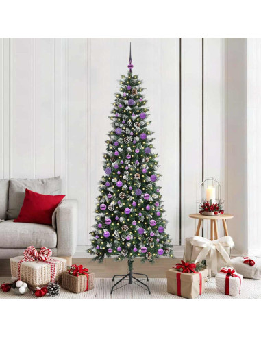 Albero di Natale artificiale con 300 LED Verde 86 x 86 x 210 cm