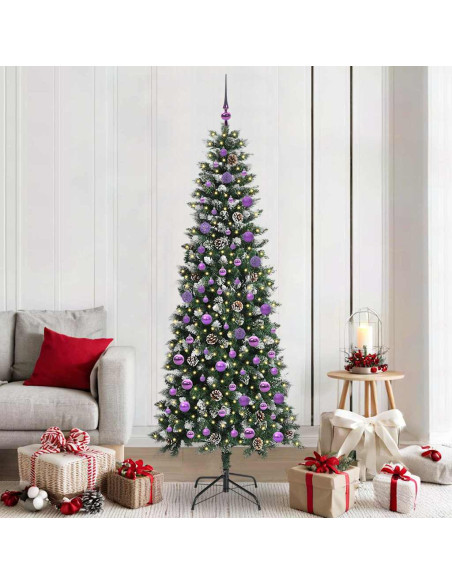 Albero di Natale artificiale con 300 LED Verde 86 x 86 x 210 cm