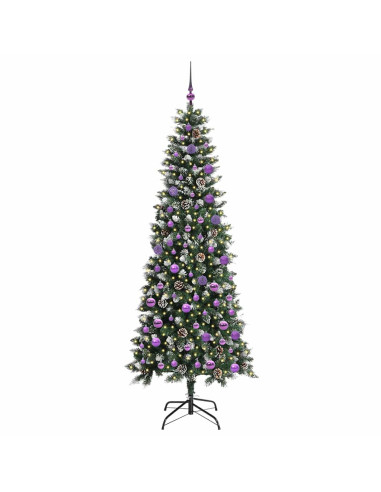 Albero di Natale artificiale con 300 LED Verde 86 x 86 x 210 cm
