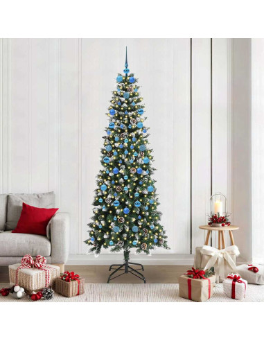 Albero di Natale artificiale con 300 LED Verde 86 x 86 x 210 cm