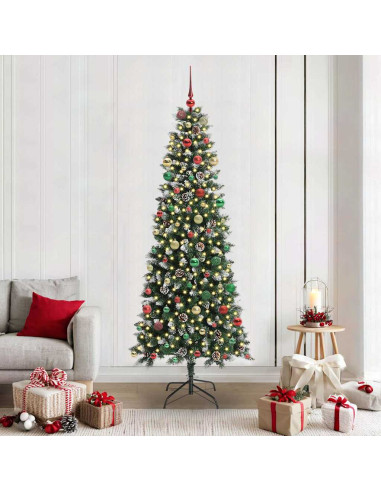 Albero di Natale artificiale con 300 LED Verde 86 x 86 x 210 cm