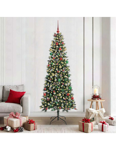 Albero di Natale artificiale con 300 LED Verde 86 x 86 x 210 cm