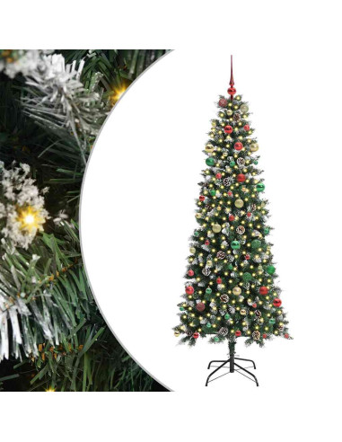 Albero di Natale artificiale con 300 LED Verde 86 x 86 x 210 cm