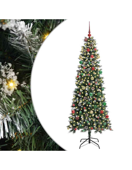 Albero di Natale artificiale con 300 LED Verde 86 x 86 x 210 cm