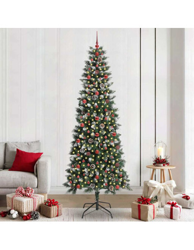 Albero di Natale artificiale con 300 LED Verde 96 x 96 x 240 cm