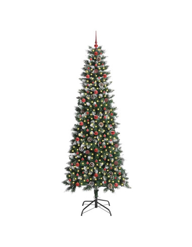 Albero di Natale artificiale con 300 LED Verde 96 x 96 x 240 cm