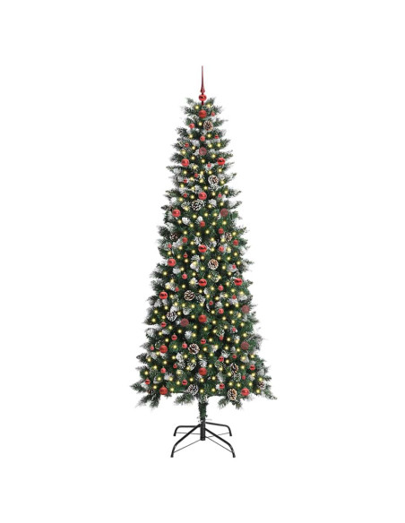 Albero di Natale artificiale con 300 LED Verde 240 cm
