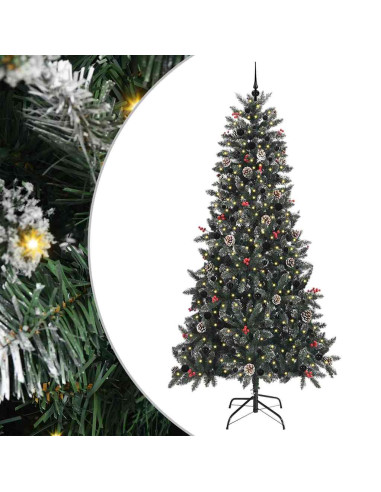 Albero di Natale artificiale con 300 LED Verde 96 x 96 x 240 cm