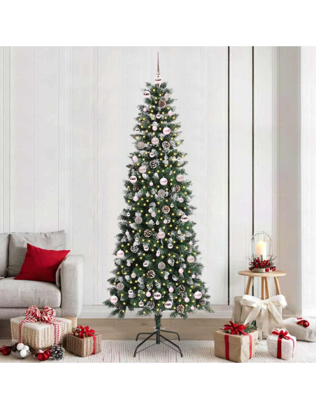 Albero di Natale artificiale con 300 LED Verde 96 x 96 x 240 cm