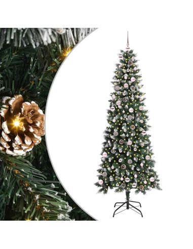 Albero di Natale artificiale con 300 LED Verde 96 x 96 x 240 cm