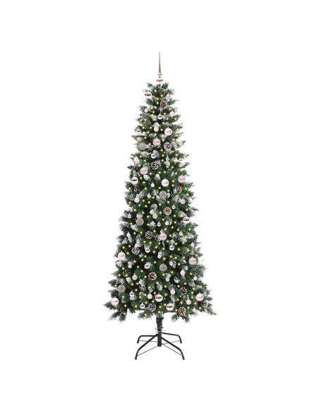 Albero di Natale artificiale con 300 LED Verde 96 x 96 x 240 cm