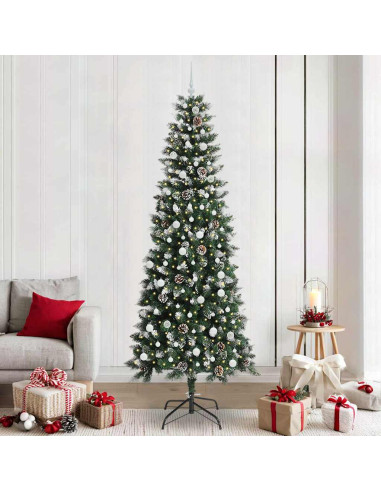 Albero di Natale artificiale con 300 LED Verde 96 x 96 x 240 cm