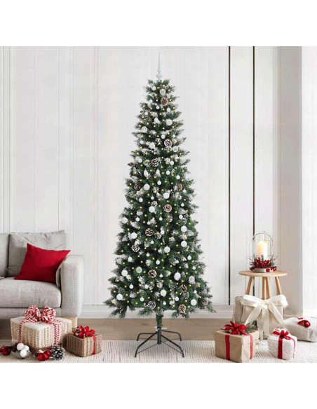 Albero di Natale artificiale con 300 LED Verde 96 x 96 x 240 cm