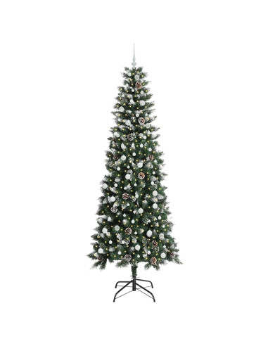 Albero di Natale artificiale con 300 LED Verde 96 x 96 x 240 cm