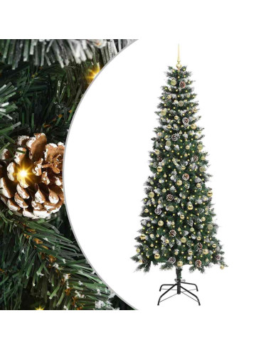 Albero di Natale artificiale con 300 LED Verde 240 cm