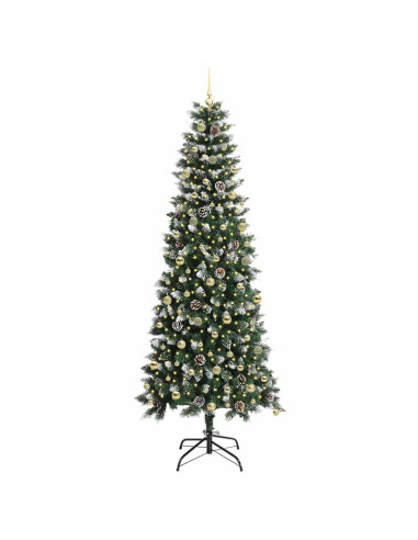 Albero di Natale artificiale con 300 LED Verde 96 x 96 x 240 cm