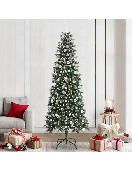 Albero di Natale artificiale con 300 LED Verde 240 cm