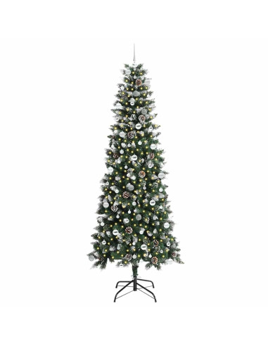 Albero di Natale artificiale con 300 LED Verde 240 cm