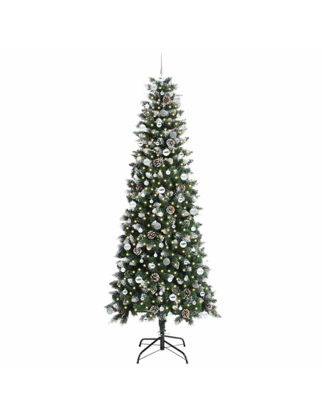 Albero di Natale artificiale con 300 LED Verde 96 x 96 x 240 cm