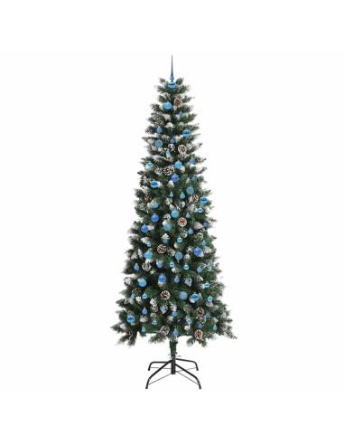 Albero di Natale artificiale con 300 LED Verde 96 x 96 x 240 cm