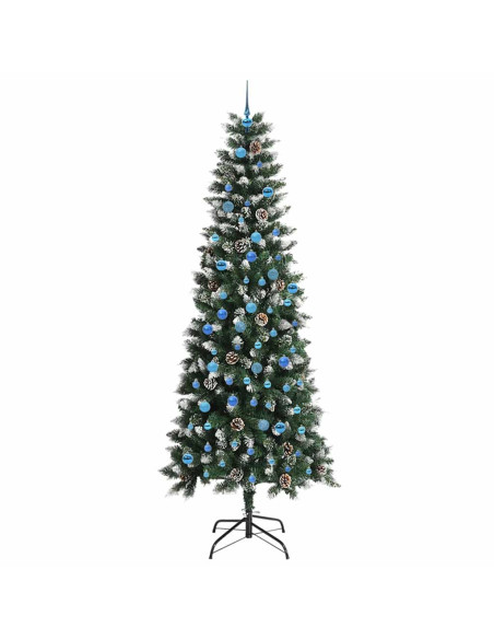 Albero di Natale artificiale con 300 LED Verde 96 x 96 x 240 cm