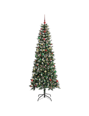 Albero di Natale artificiale con 300 LED Verde 96 x 96 x 240 cm
