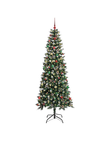 Albero di Natale artificiale con 300 LED Verde 96 x 96 x 240 cm