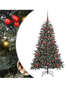 Albero di Natale artificiale con 150 LED Verde 120 cm 2