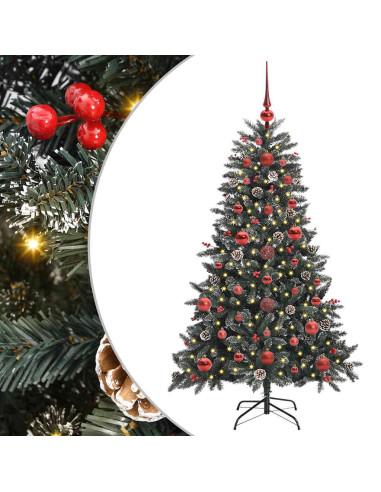 Albero di Natale artificiale con 150 LED Verde 120 cm