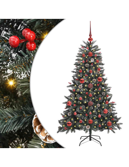 Albero di Natale artificiale con 150 LED Verde 120 cm