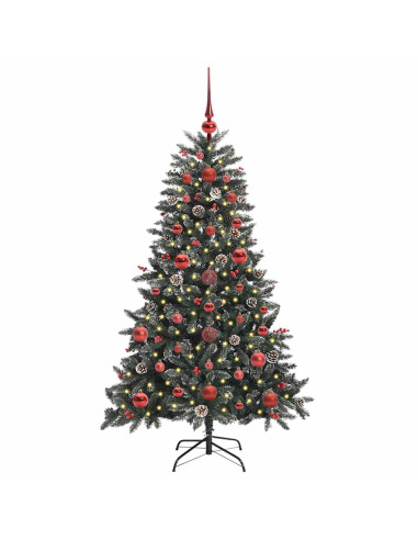 Albero di Natale artificiale con 150 LED Verde 68 x 68 x 120 cm