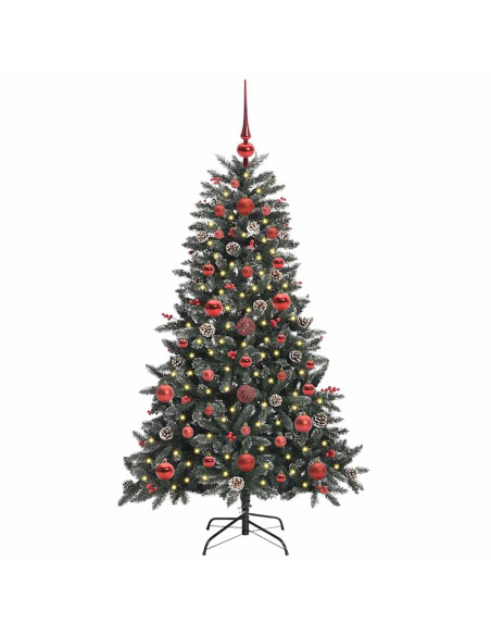 Albero di Natale artificiale con 150 LED Verde 68 x 68 x 120 cm