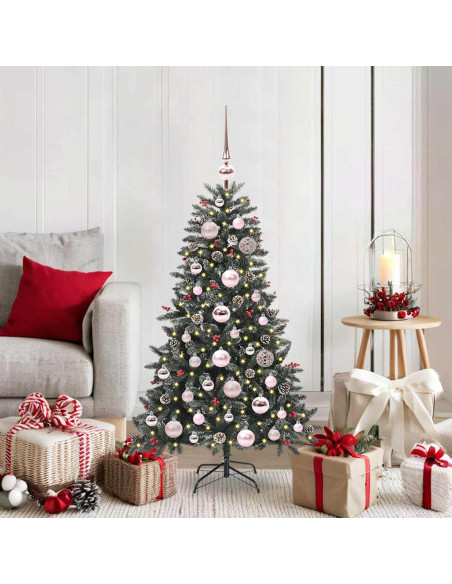 Albero di Natale artificiale con 150 LED Verde 68 x 68 x 120 cm