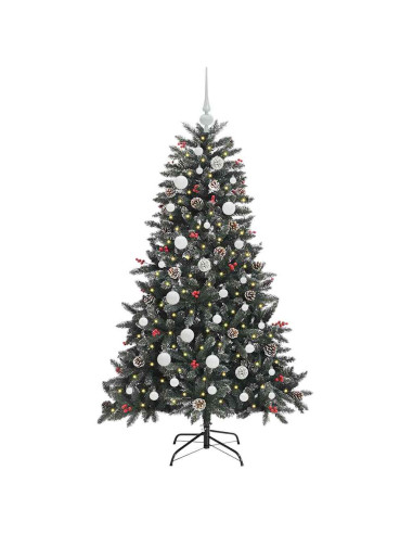 Albero di Natale artificiale con 150 LED Verde 120 cm