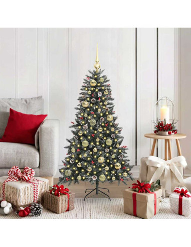 Albero di Natale artificiale con 150 LED Verde 68 x 68 x 120 cm