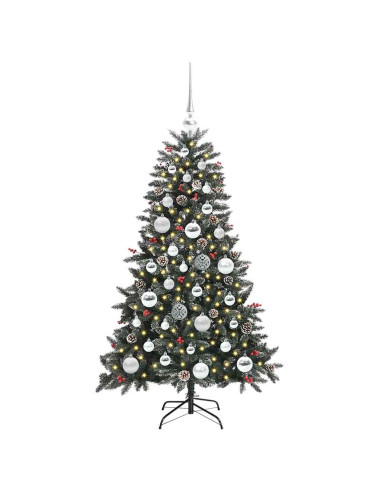 Albero di Natale artificiale con 150 LED Verde 120 cm