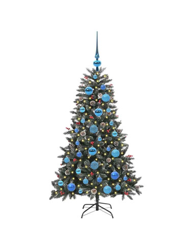 Albero di Natale artificiale con 150 LED Verde 68 x 68 x 120 cm