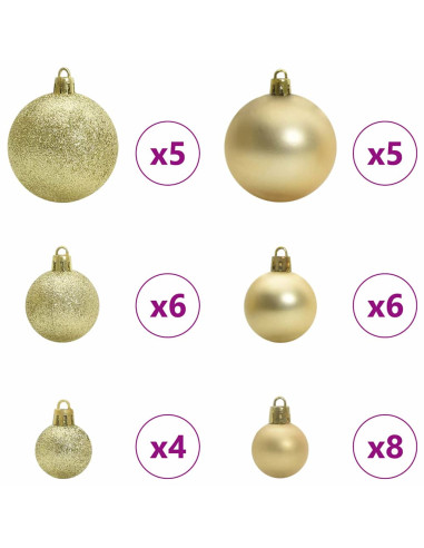 Albero di Natale artificiale Verde 83.5 x 83.5 x 150 cm