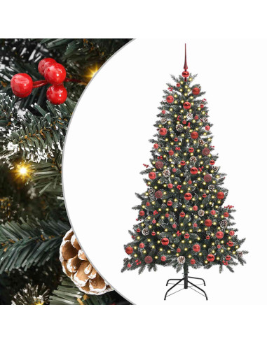 Albero di Natale artificiale con 300 LED Verde 99 x 99 x 180 cm