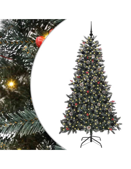 Albero di Natale artificiale con 300 LED Verde 99 x 99 x 180 cm