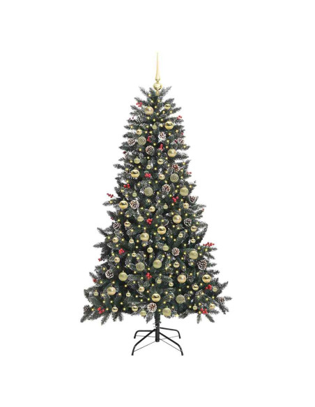 Albero di Natale artificiale con 300 LED Verde 180 cm